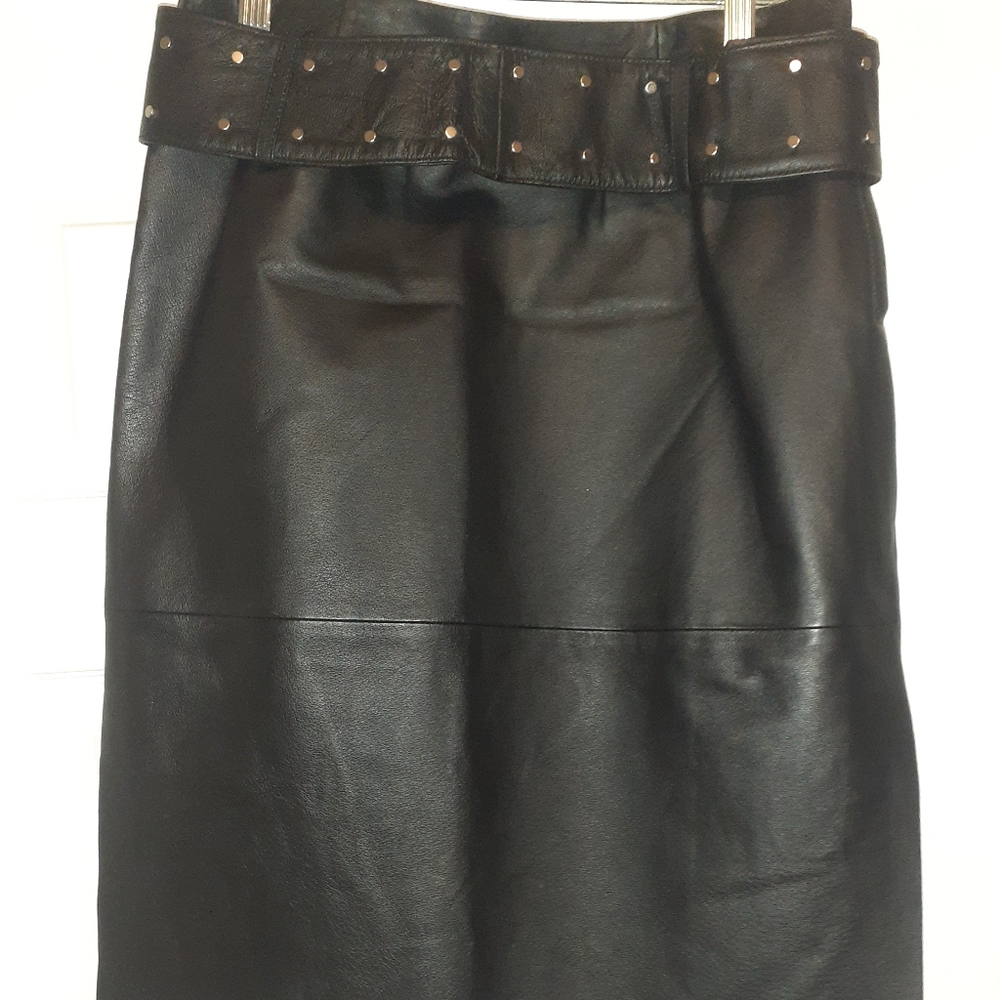 Leather skirt